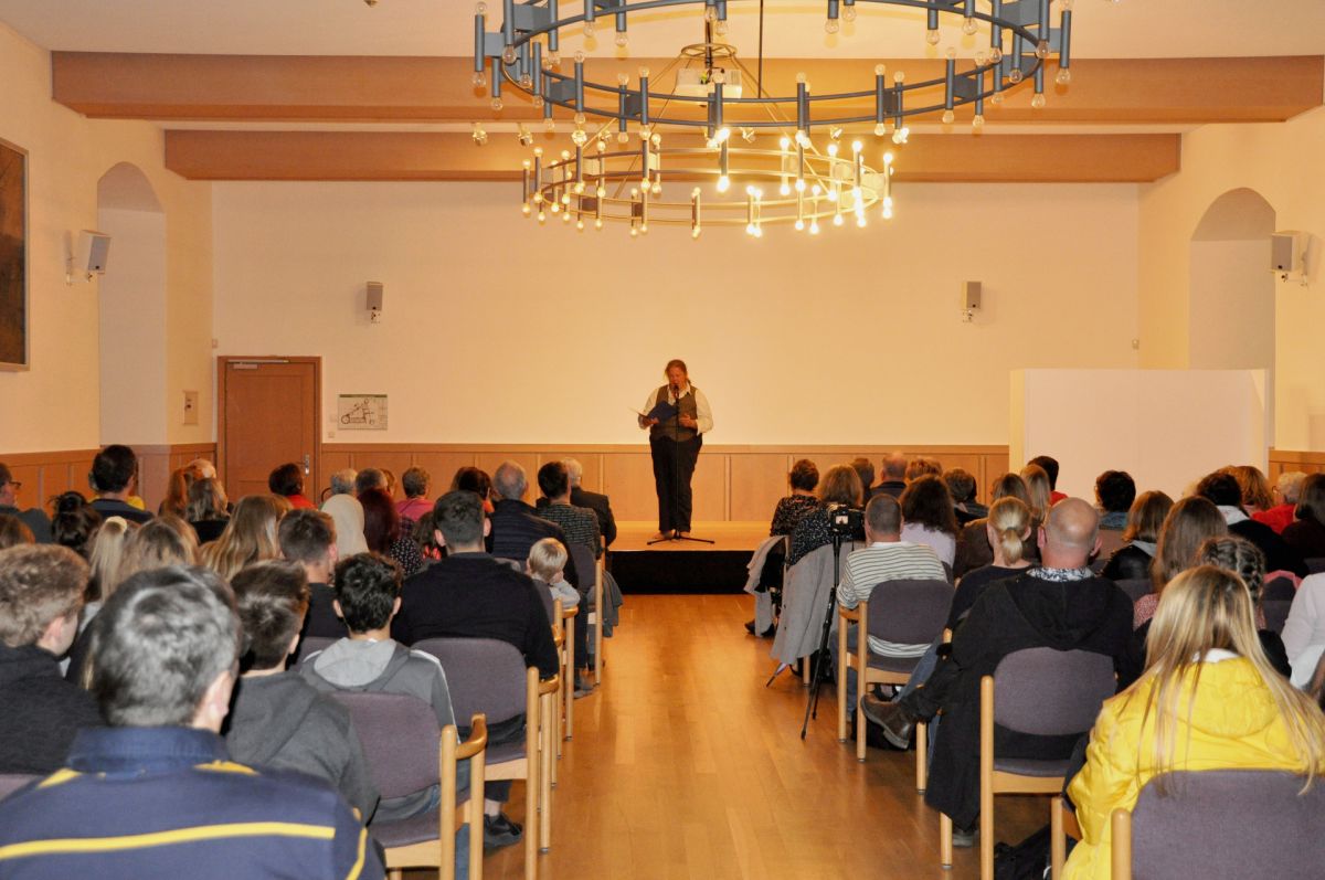 Max Rohland am 26.9.2019 im Burgsaal der Wewelsburg